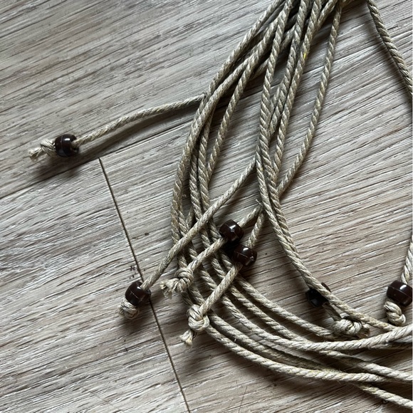 Vintage Braided and Beaded Boho Belt - Picture 3 of 4